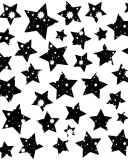 Screenshot №1 pro téma Black And White Stars 128x160