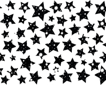 Das Black And White Stars Wallpaper 220x176
