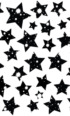 Screenshot №1 pro téma Black And White Stars 240x400