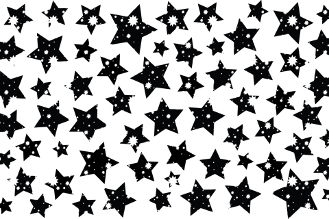 Fondo de pantalla Black And White Stars 480x320