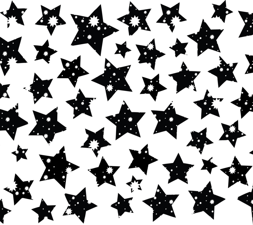 Black And White Stars wallpaper 960x854