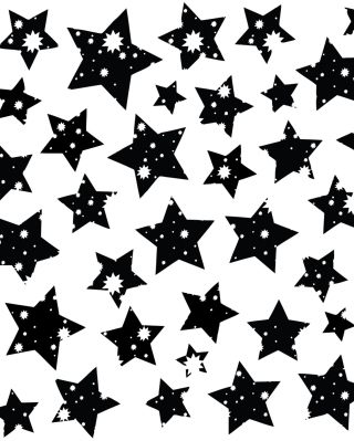 Free Black And White Stars Picture for iPhone 4S