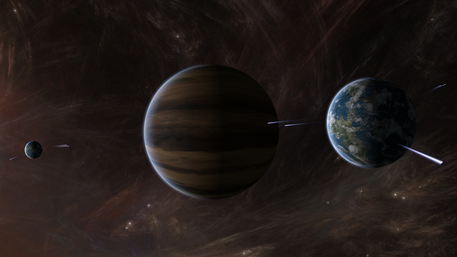 Screenshot №1 pro téma Orbit of Jupiter 1600x900