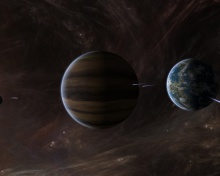 Fondo de pantalla Orbit of Jupiter 220x176