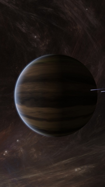 Fondo de pantalla Orbit of Jupiter 360x640