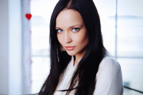 Das Katie Fey Ukrainian Model Wallpaper 480x320
