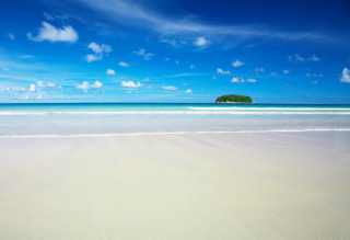 Exotic Beach - Obrázkek zdarma pro Nokia E73