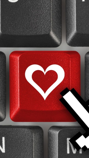 Обои Love Keyboard 360x640