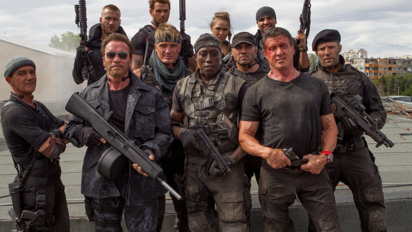 Sfondi The Expendables 3 1366x768