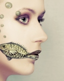 Screenshot №1 pro téma Fish Face Art 128x160
