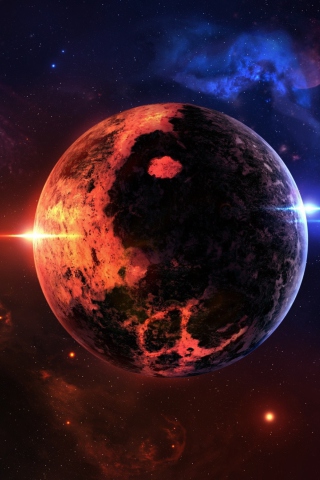 Das Space Wallpaper 320x480