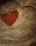 Das Wooden Heart Wallpaper 128x160