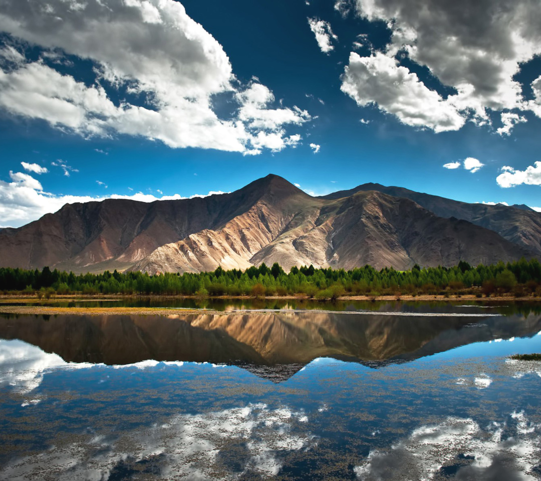 Beautiful Mountain Scenery HDR wallpaper 1080x960