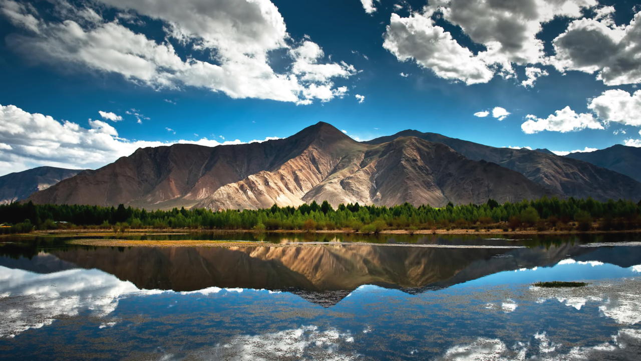 Beautiful Mountain Scenery HDR wallpaper 1280x720