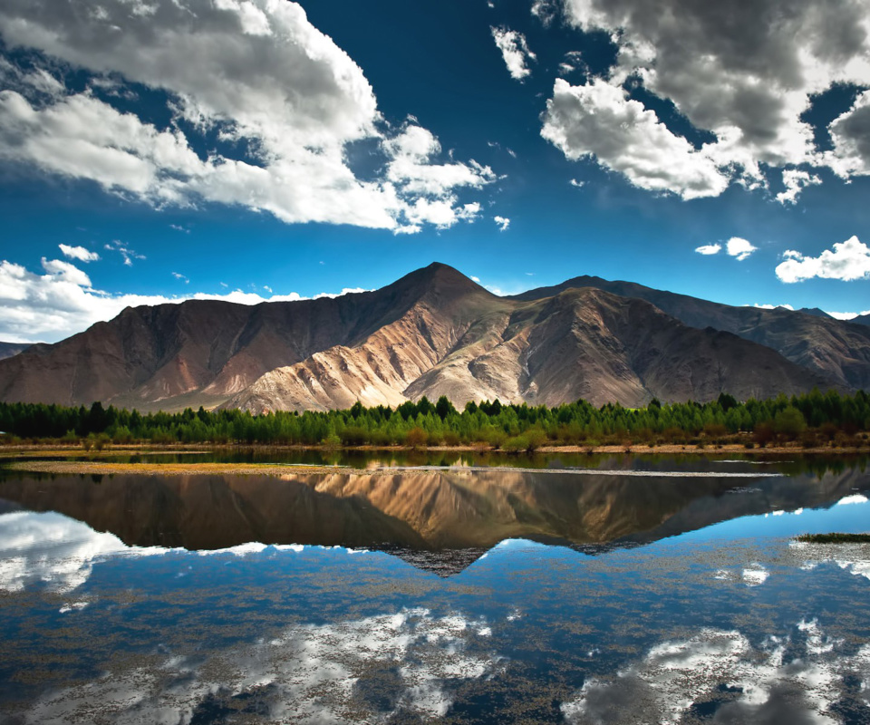 Sfondi Beautiful Mountain Scenery HDR 960x800