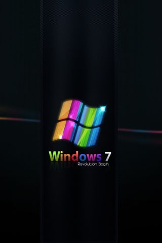 Windows 7 wallpaper 320x480