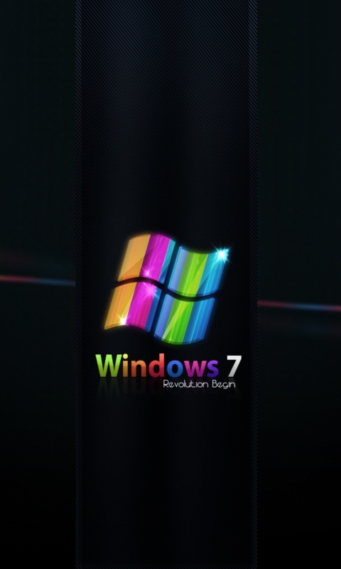 Das Windows 7 Wallpaper 480x800