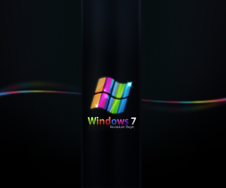 Das Windows 7 Wallpaper 960x800