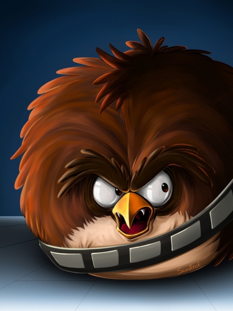 Das Angry Birds Artwork Wallpaper 480x640