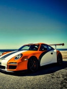 Orange Porsche 911 screenshot #1 132x176