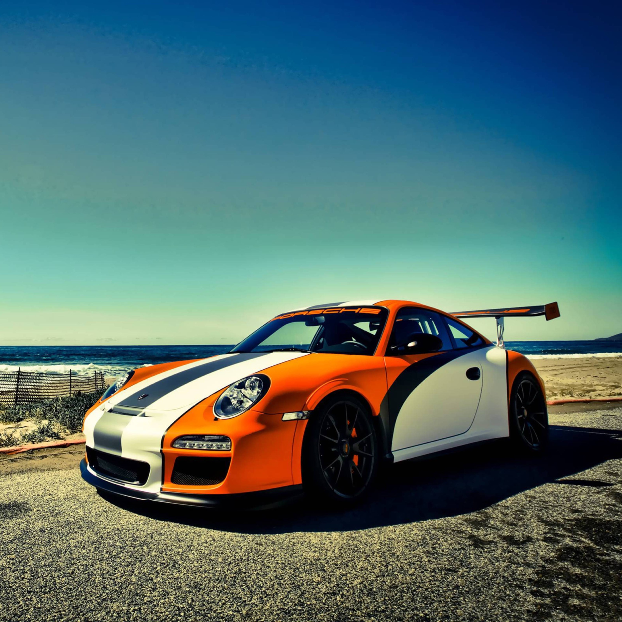 Orange Porsche 911 screenshot #1 2048x2048