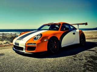 Screenshot №1 pro téma Orange Porsche 911 320x240