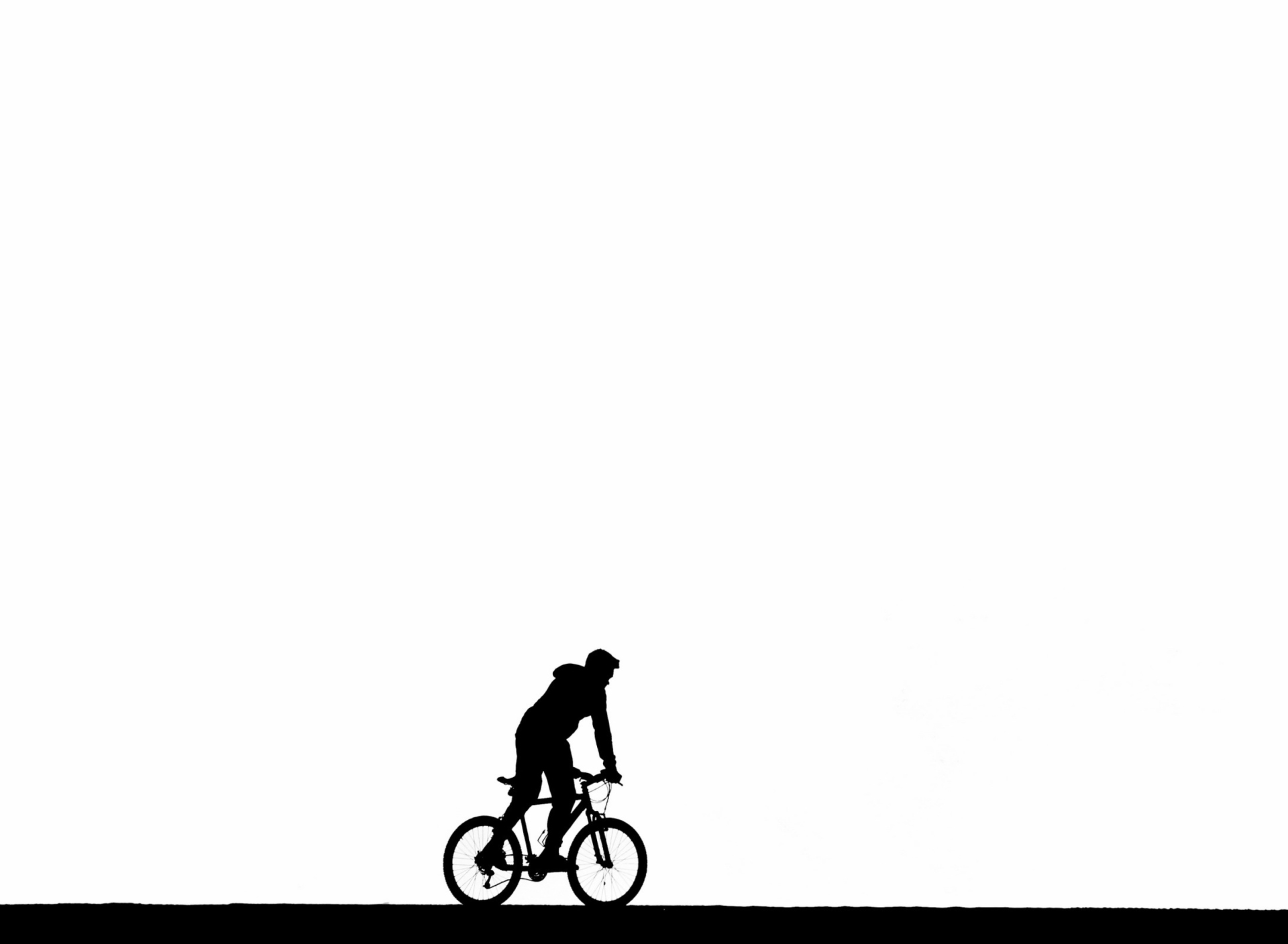 Обои Bicycle Silhouette 1920x1408