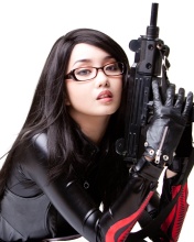 Military Cosplay Asian Girl screenshot #1 176x220
