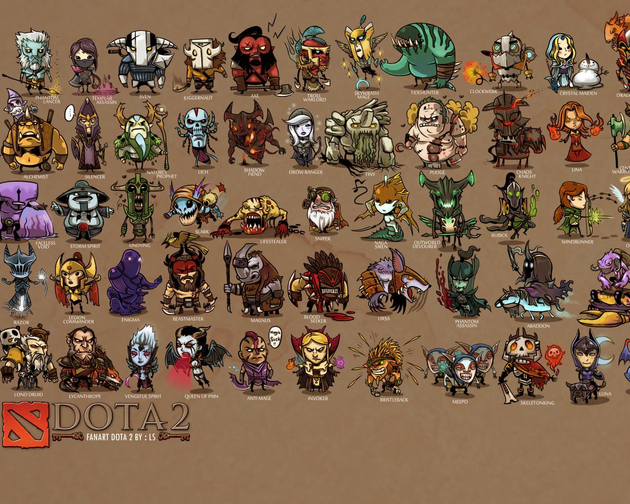 Screenshot №1 pro téma Dota 2 Characters 1280x1024