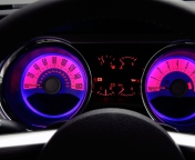 Retro Neon Speedometer screenshot #1 176x144