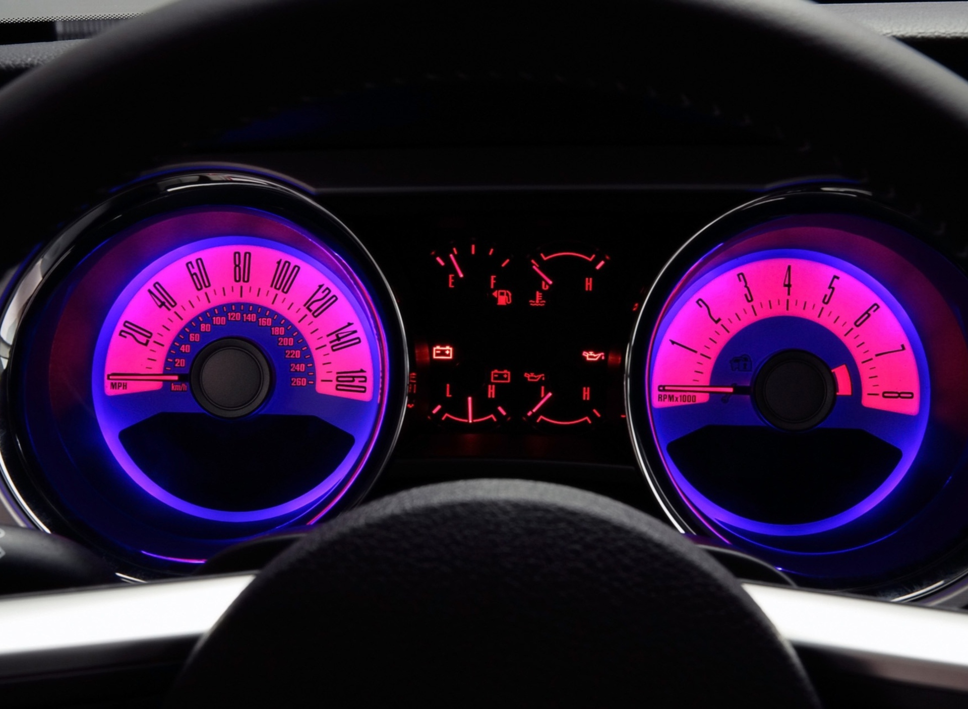 Retro Neon Speedometer screenshot #1 1920x1408