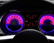 Screenshot №1 pro téma Retro Neon Speedometer 220x176