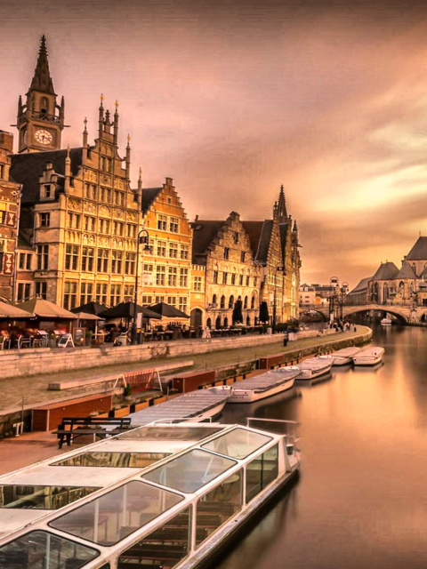 Embankment in Netherlands City screenshot #1 480x640