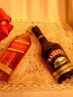 Baileys and Red Label wallpaper 240x320