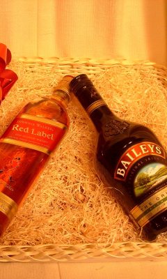 Das Baileys and Red Label Wallpaper 240x400