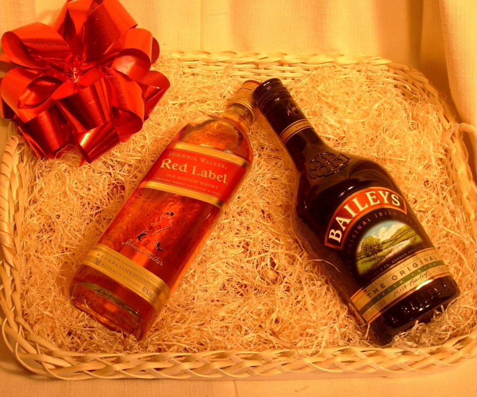 Das Baileys and Red Label Wallpaper 960x800