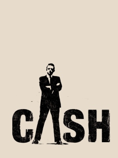 Das Johnny Cash Music Legend Wallpaper 240x320