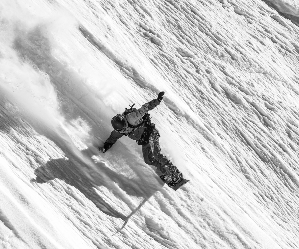 Fondo de pantalla Snowboarder in Andorra 960x800
