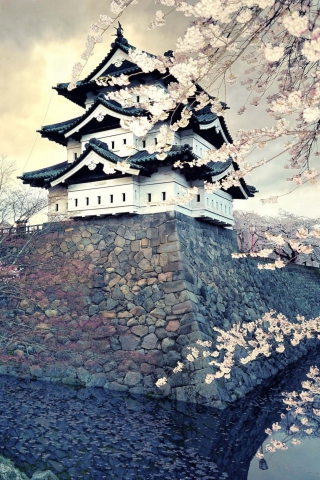 Fondo de pantalla Hirosaki Castle Japan 320x480