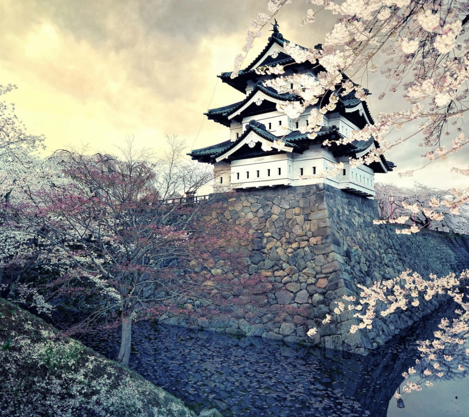 Das Hirosaki Castle Japan Wallpaper 960x854