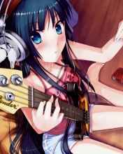 Fondo de pantalla Fender Guitar Girl 176x220