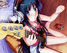 Fondo de pantalla Fender Guitar Girl 220x176