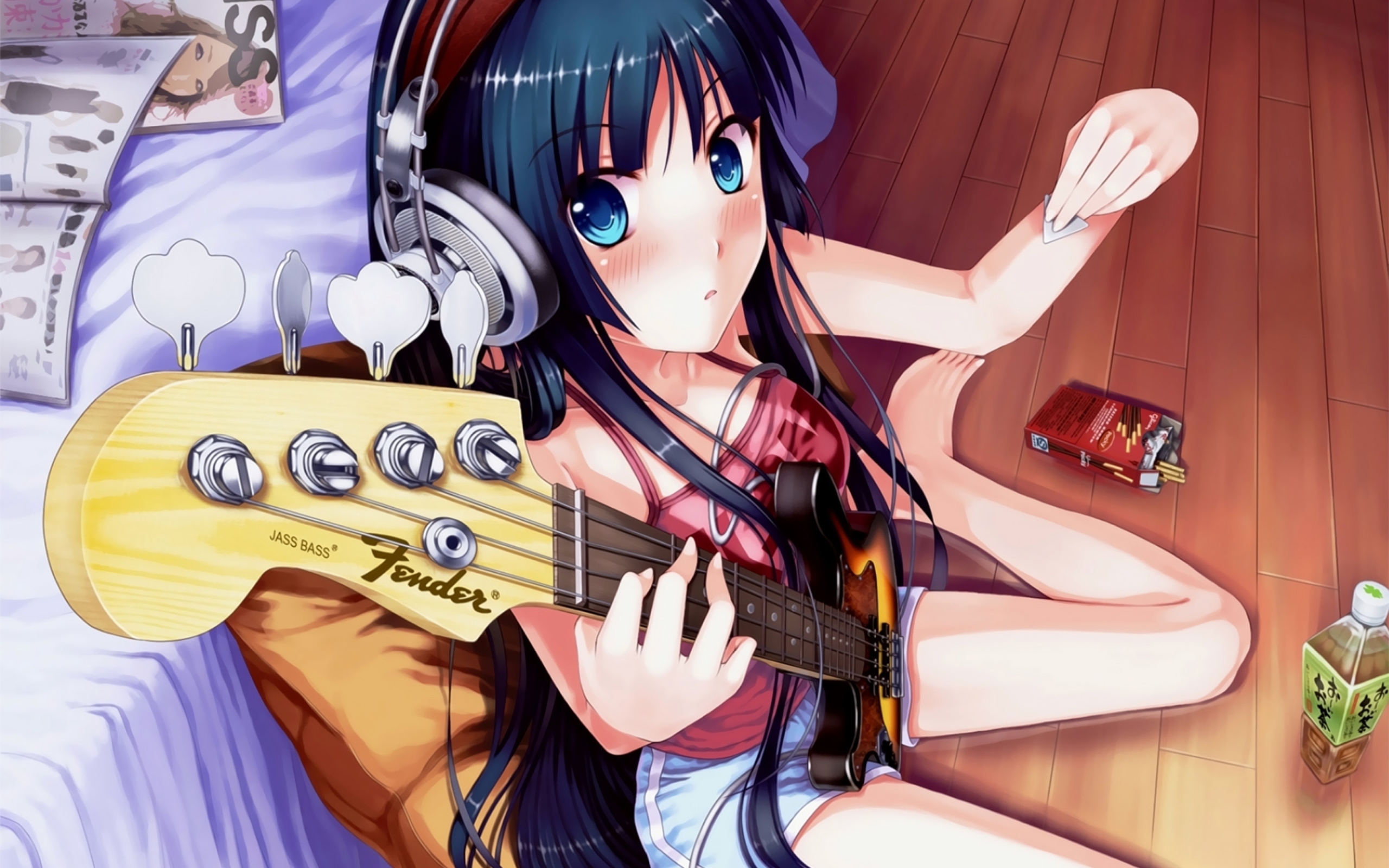 Screenshot №1 pro téma Fender Guitar Girl 2560x1600