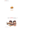 Обои Love Is Cheesy 128x128