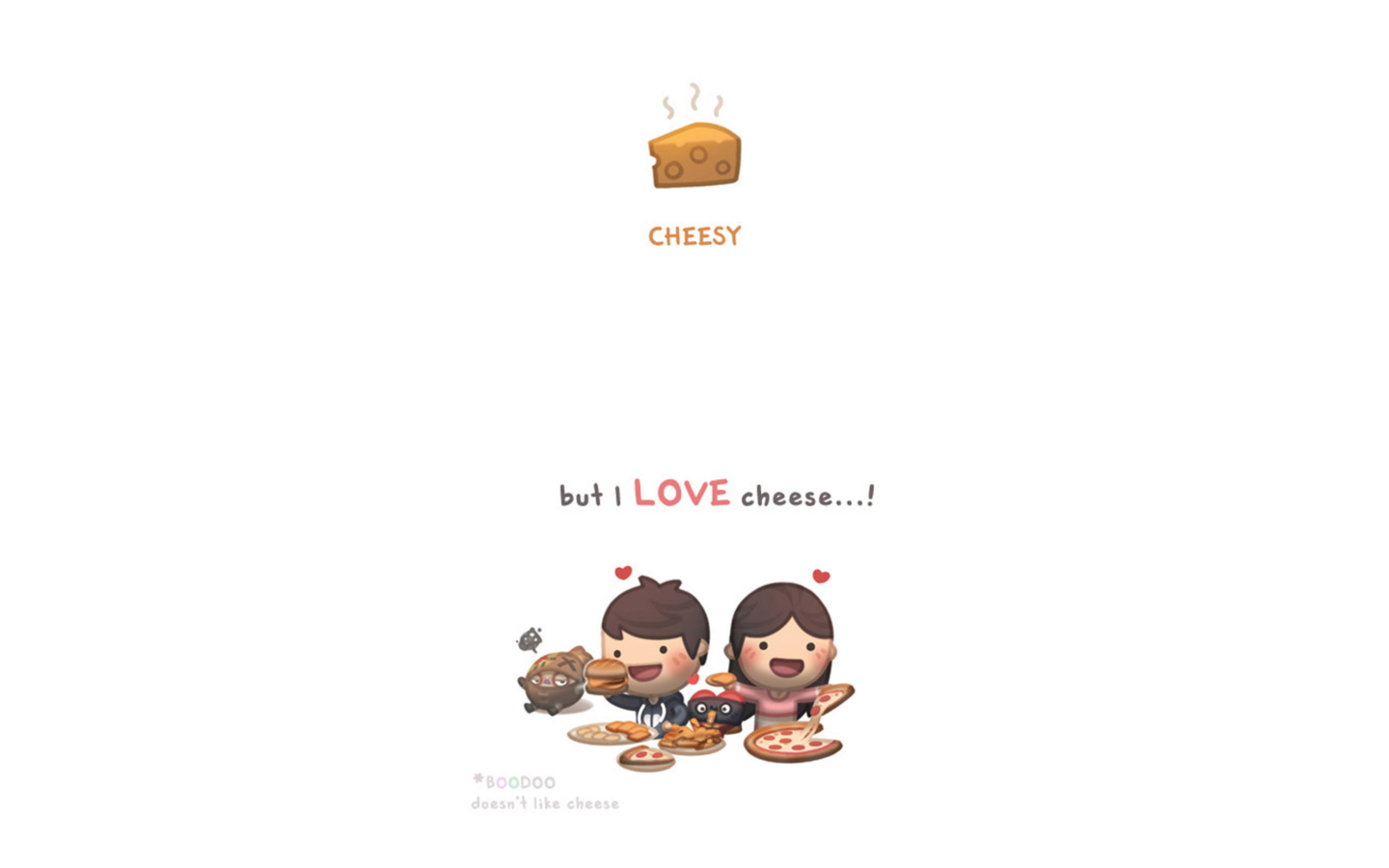Sfondi Love Is Cheesy 1440x900