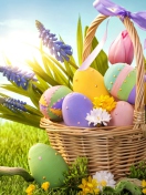 Fondo de pantalla Basket With Easter Eggs 132x176