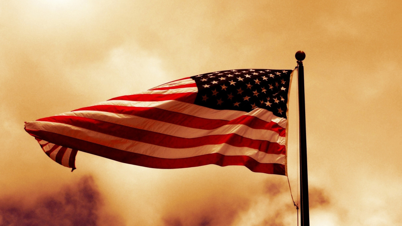 Sfondi Usa Flag 1366x768