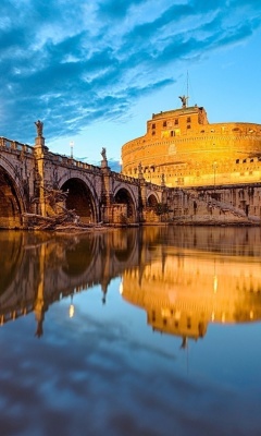 Das St Angelo Bridge Wallpaper 240x400