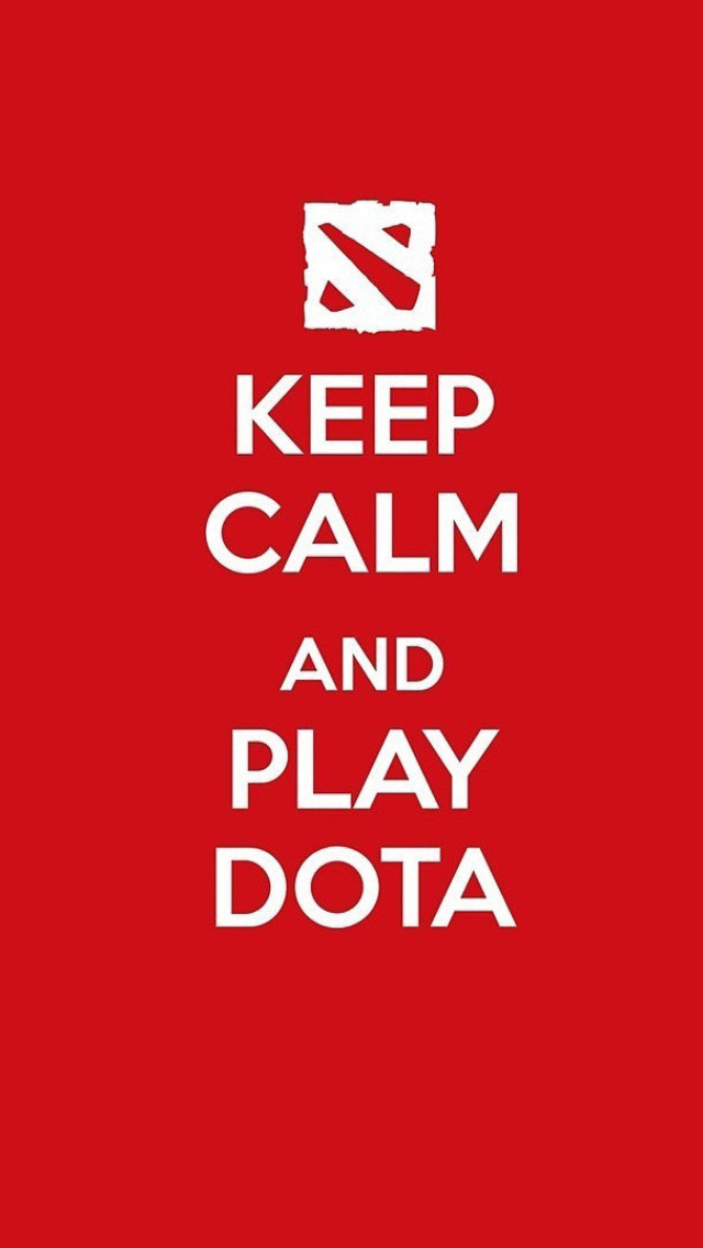 Sfondi Keep Calm and Play Dota 640x1136