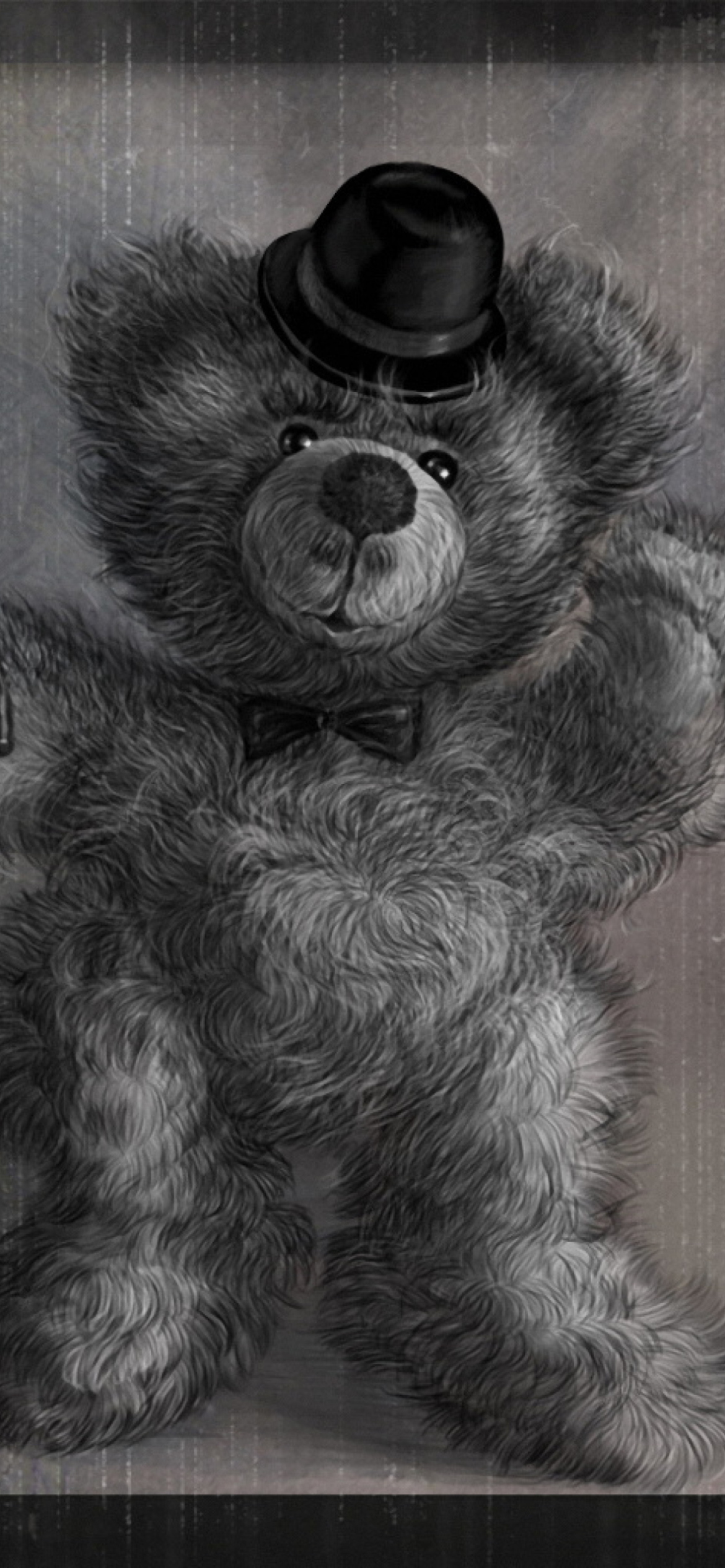 Teddy Bear Gentleman wallpaper 1170x2532